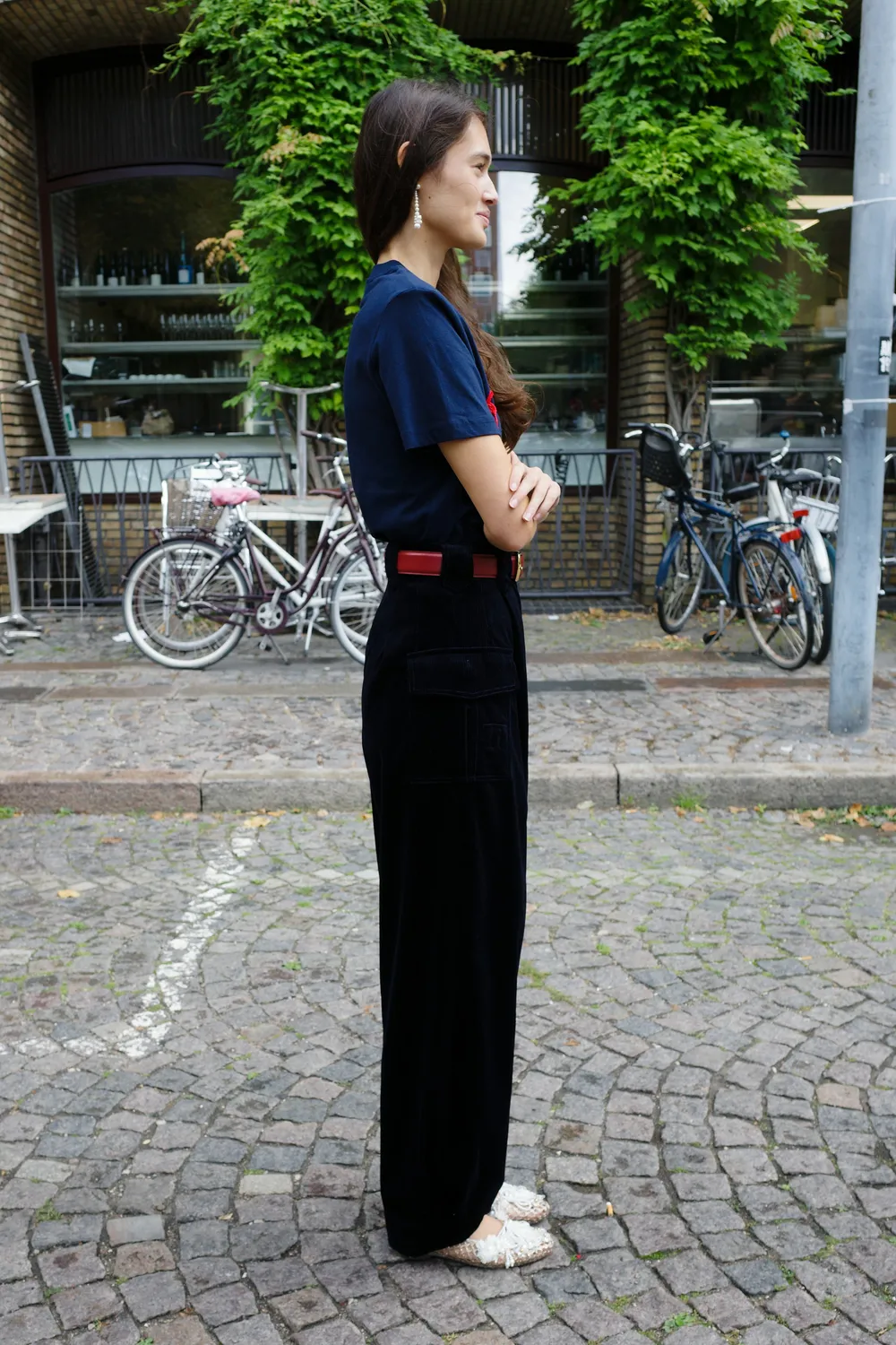 Caro Editions Beatrice bukser Navy Corduroy bomuld