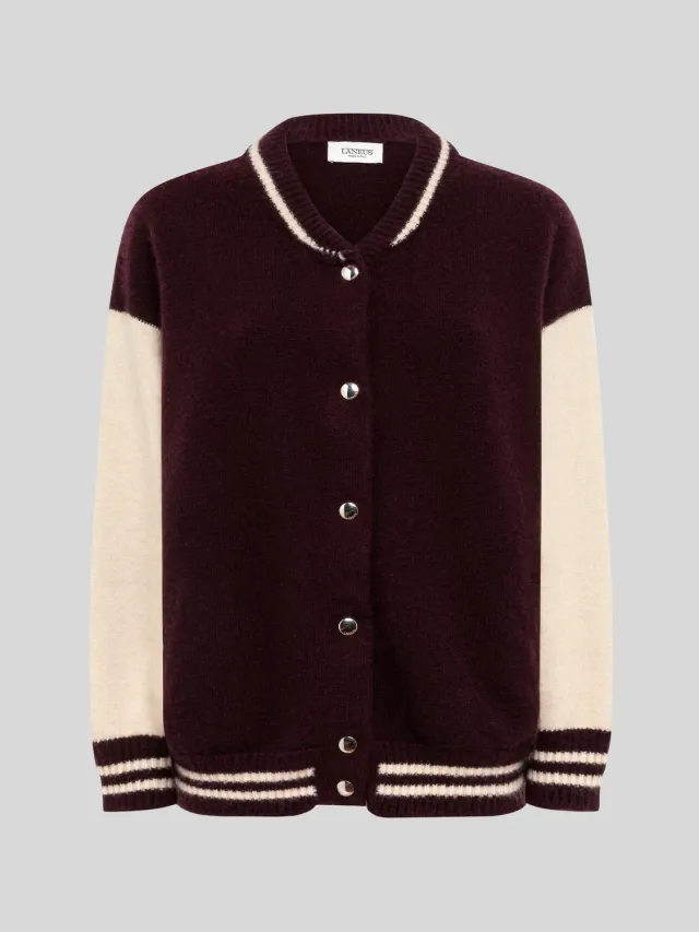 Laneus bomberjakke fico cashmere silke dame