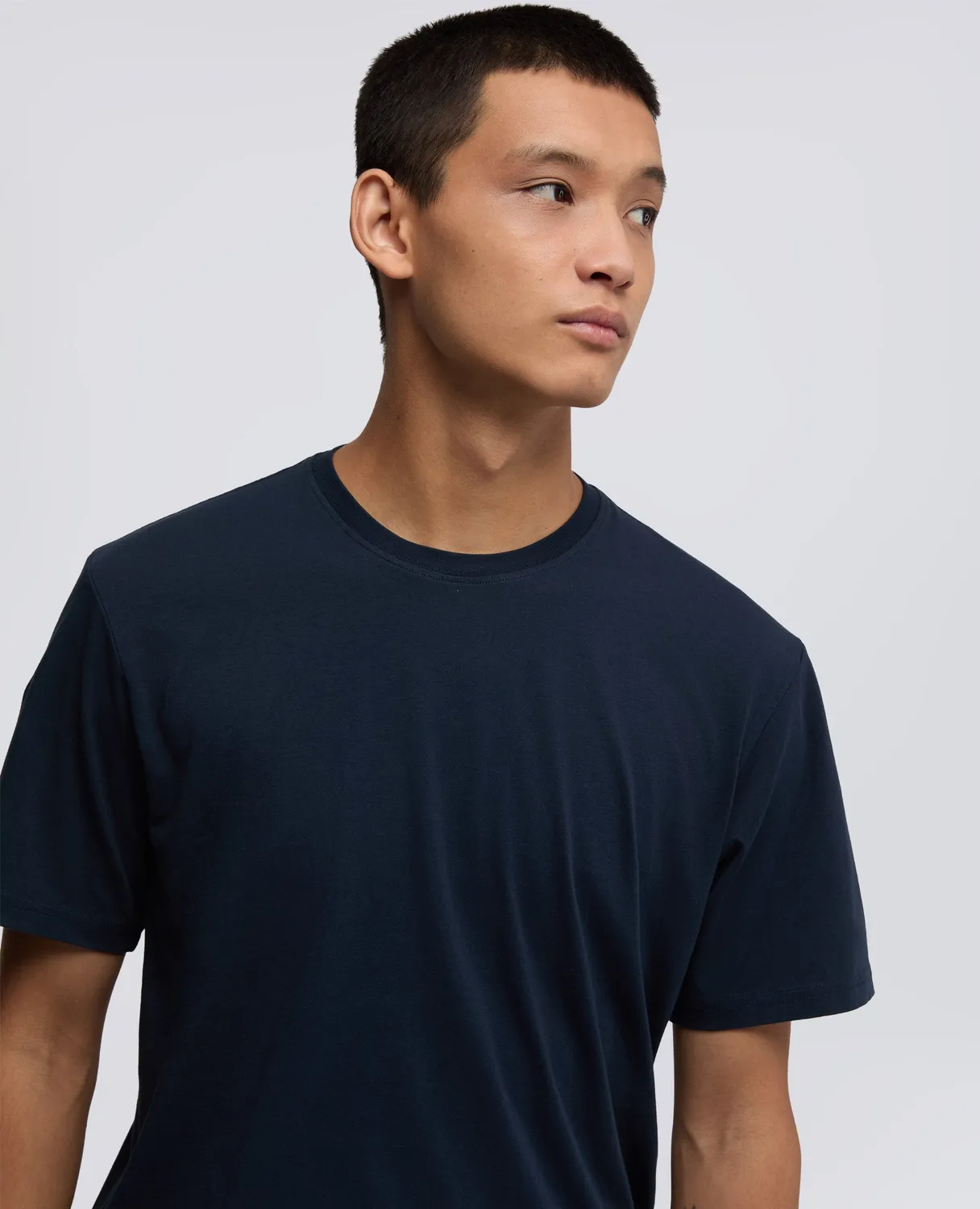 Aspesi T-shirt bomuldsjersey navy slim fit