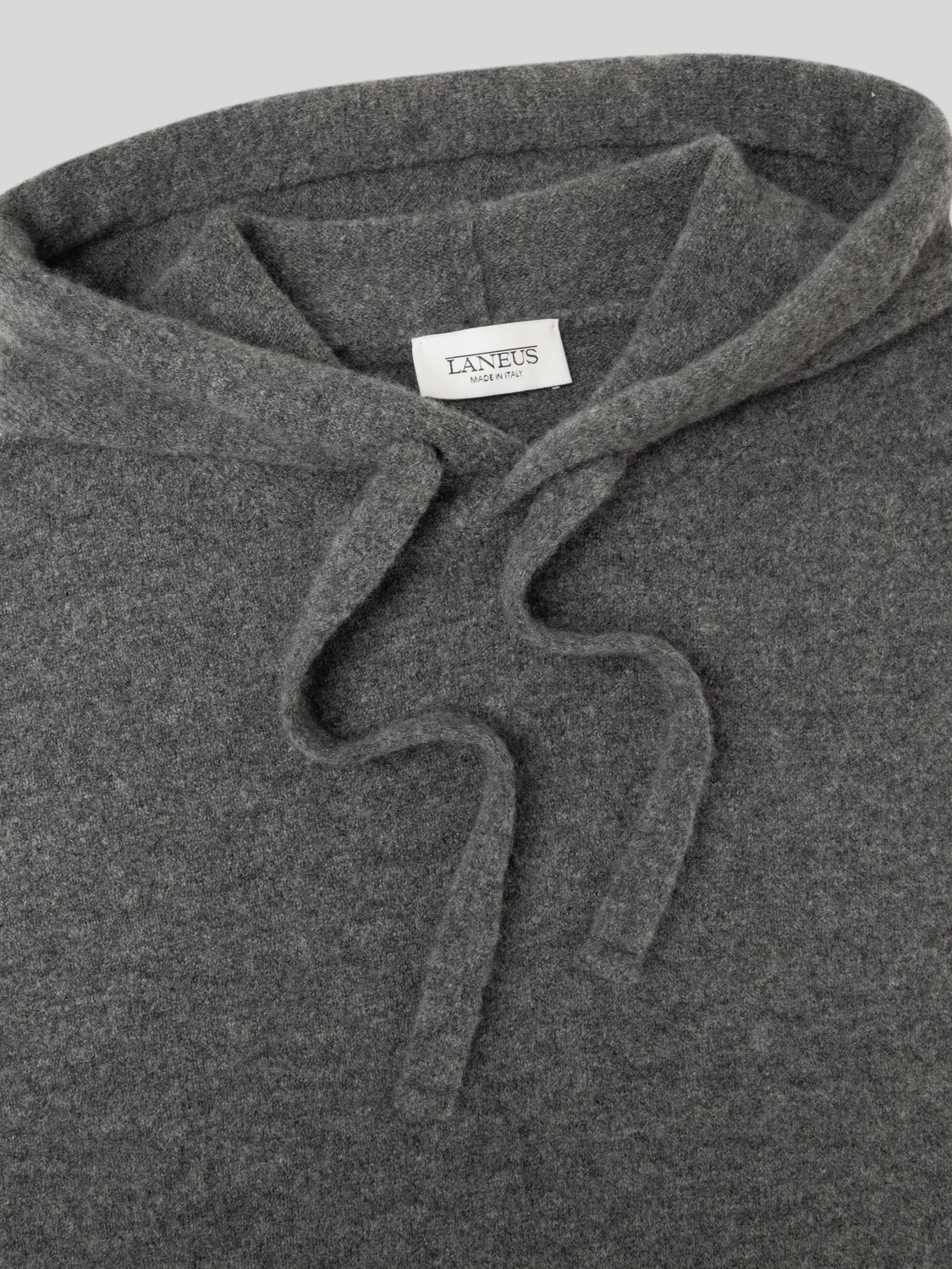 Laneus hoodie cashmere silke grey/grey let
