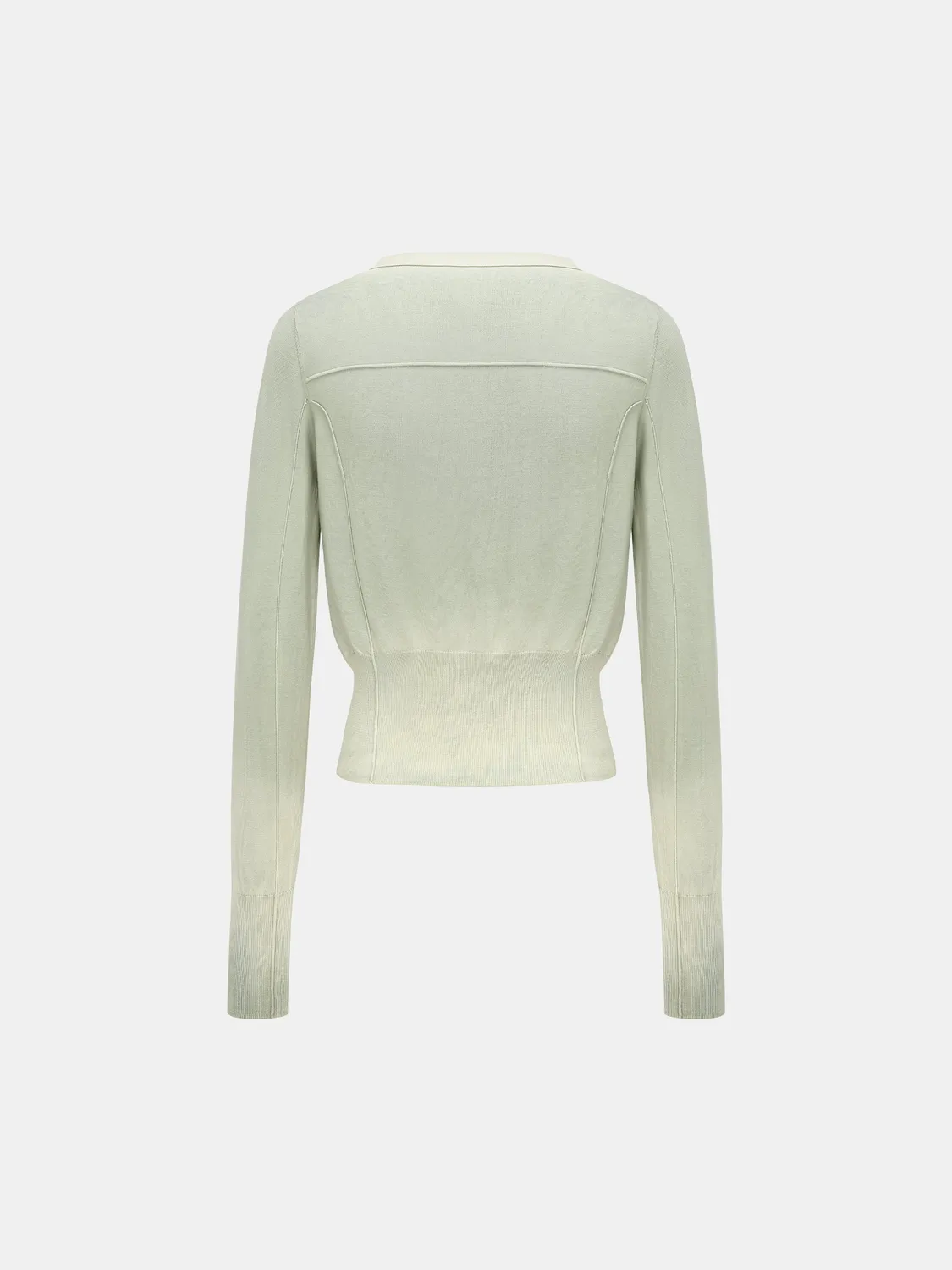 Feng Chen Wang Sandwashed Knit Cardigan strikcardigan celadon