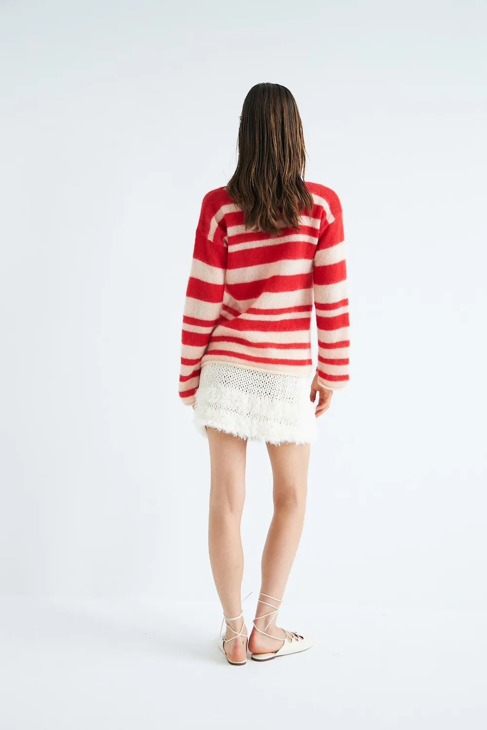 DAWNXDARE SADE 334 strikbluse chili mohair