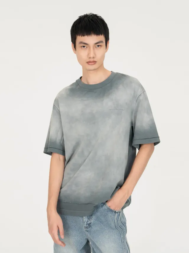 Feng Chen Wang 2 in 1 washed t-shirt grå