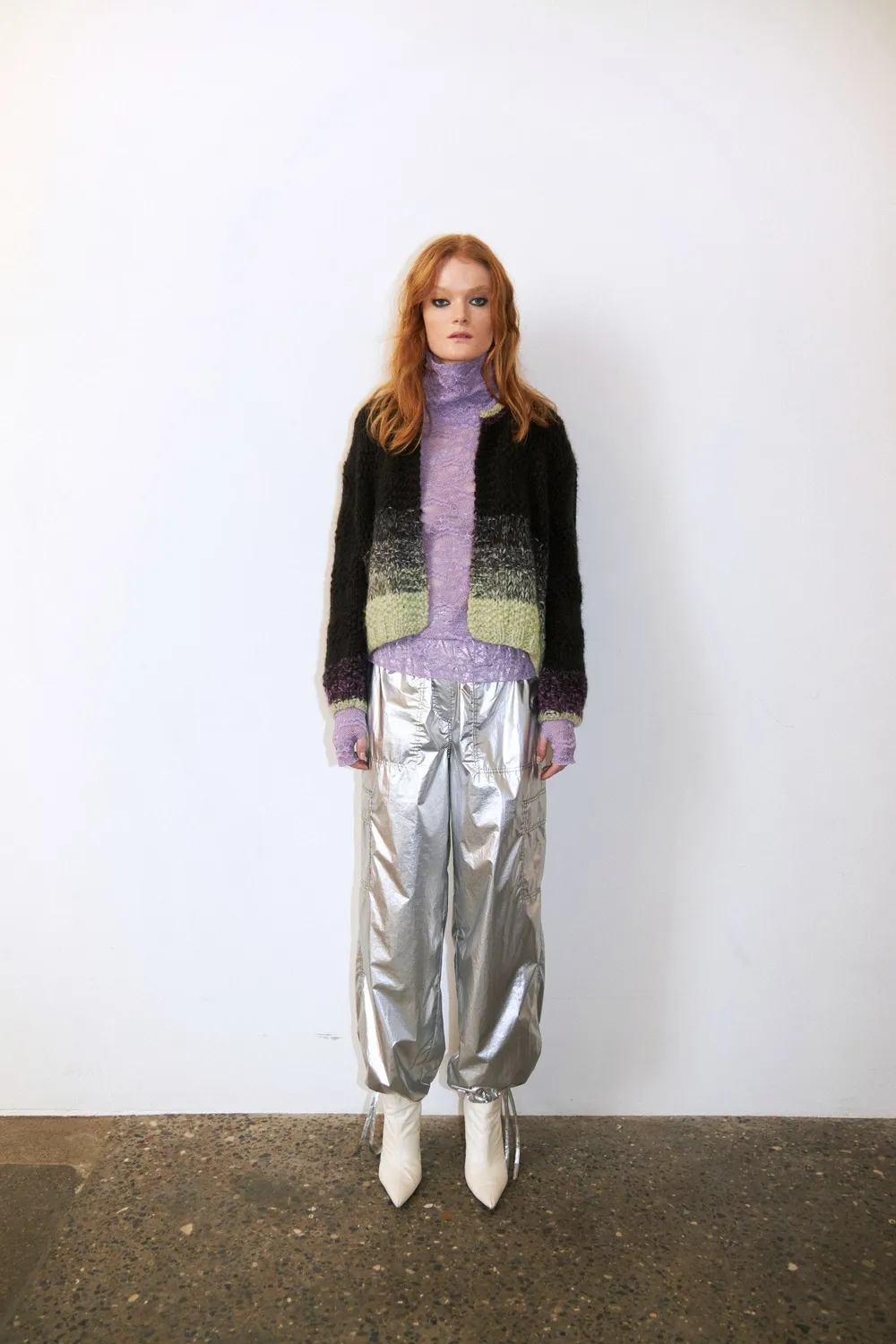 DAWNXDARE GABI SHADE 999 strikcardigan sort