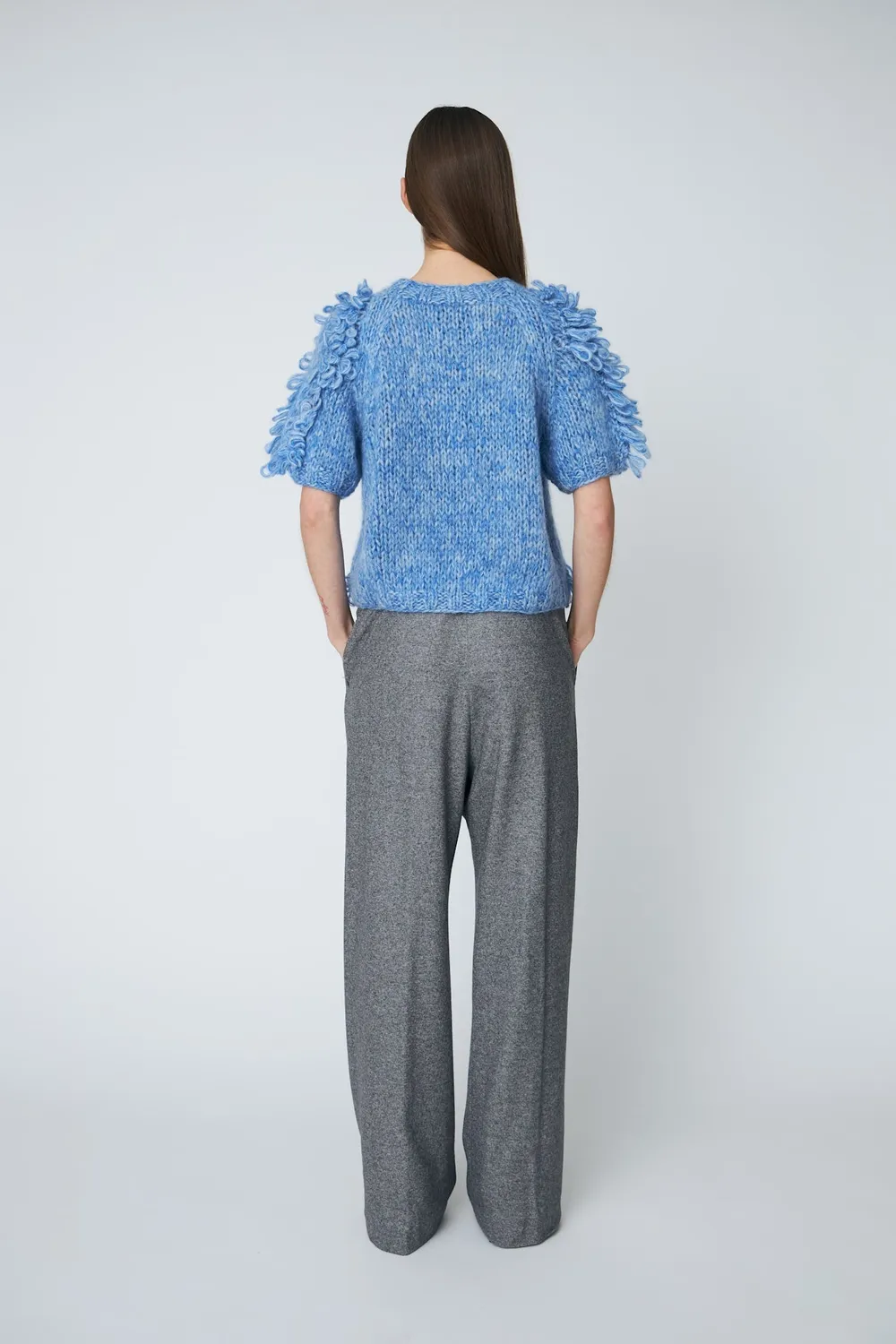 DAWNXDARE ESTELLE DIAMOND CREW top 630 Blue Sky