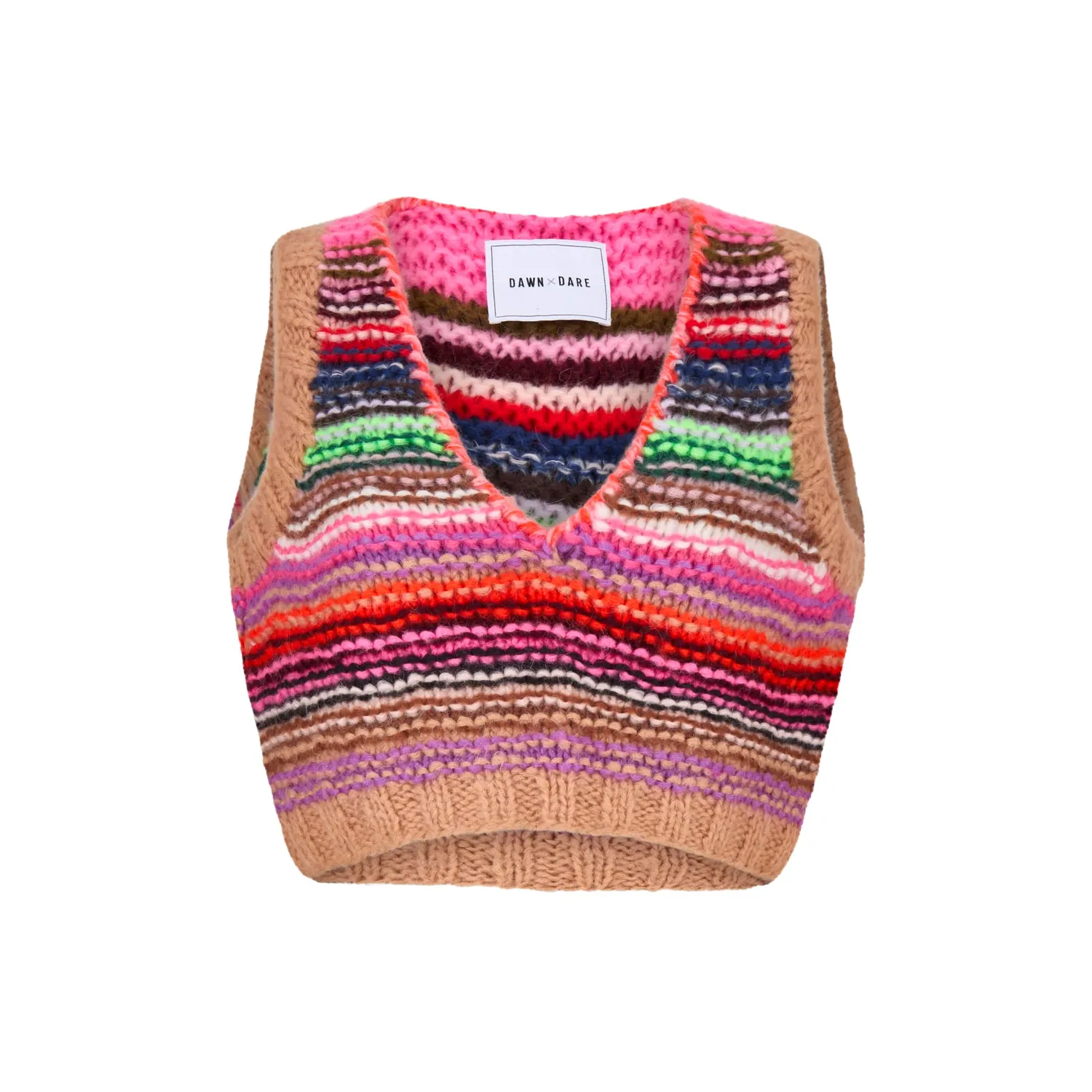 Dawnxdare Ginny Stripe 807 strikvest almond multi