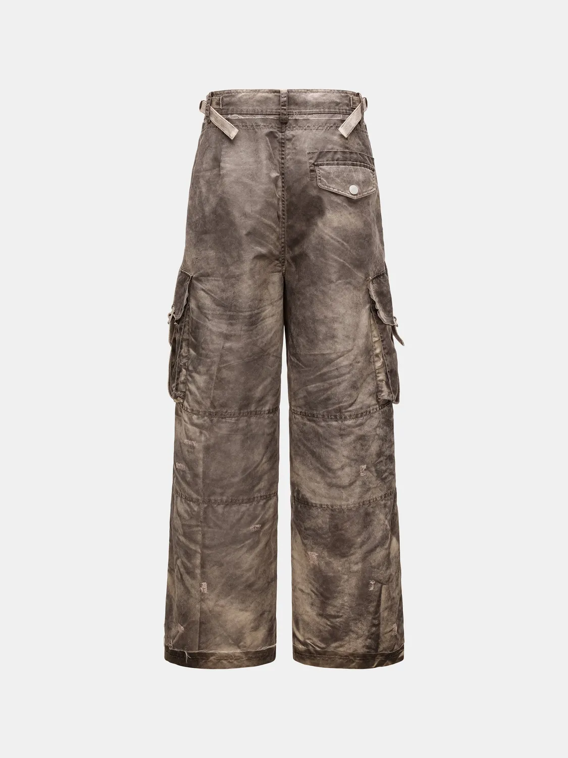 Feng Chen Wang Sandwashed cargobukser rødbrun