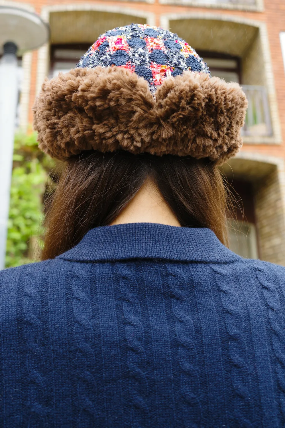 Caro Editions Garden havehat fake fur tweed
