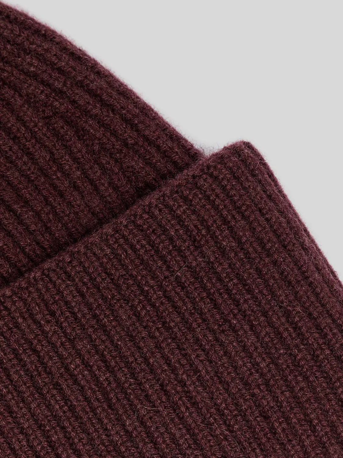 Laneus Cashmere hue fig ribstrik
