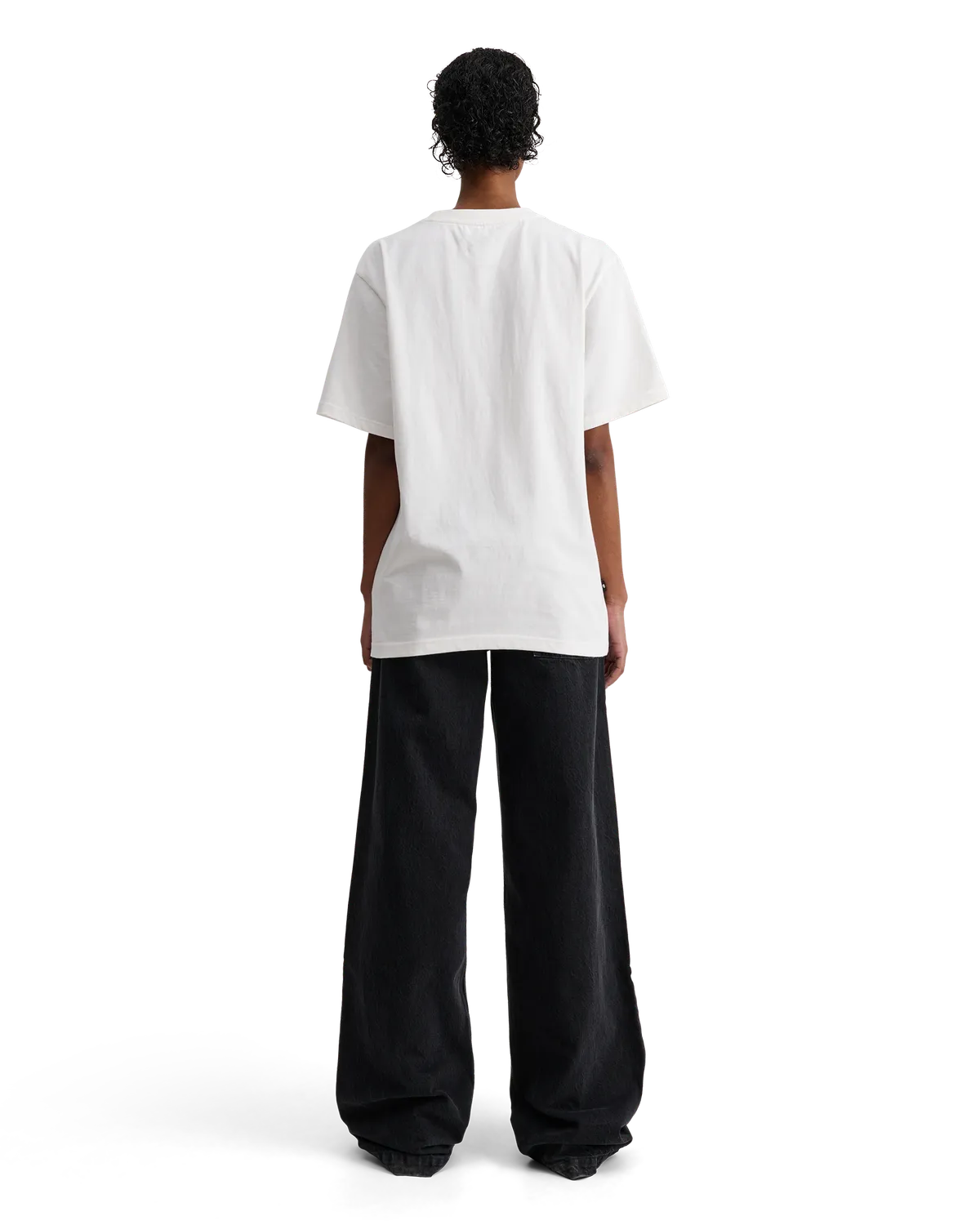 Alis Jeron Essential t-shirt hvid cropped bomuld