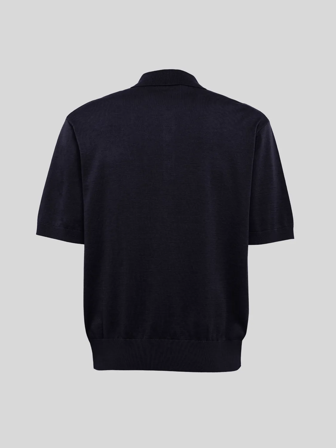 Laneus strik polo poloshirt navy blue bomuld