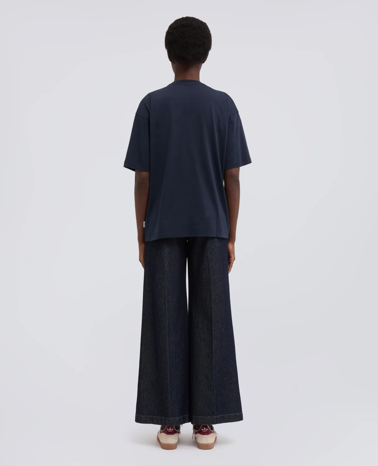 Aspesi Non e Come Sembra t-shirt navy bomuld