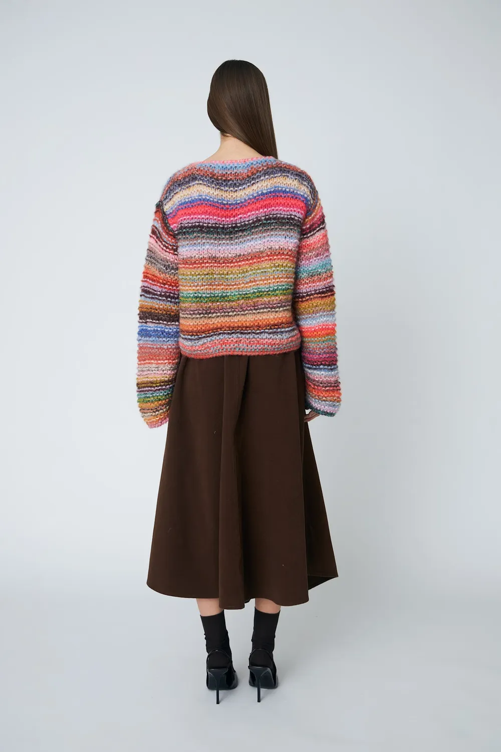 DAWNxDARE Sassie pullover 900 multi stribet mohair