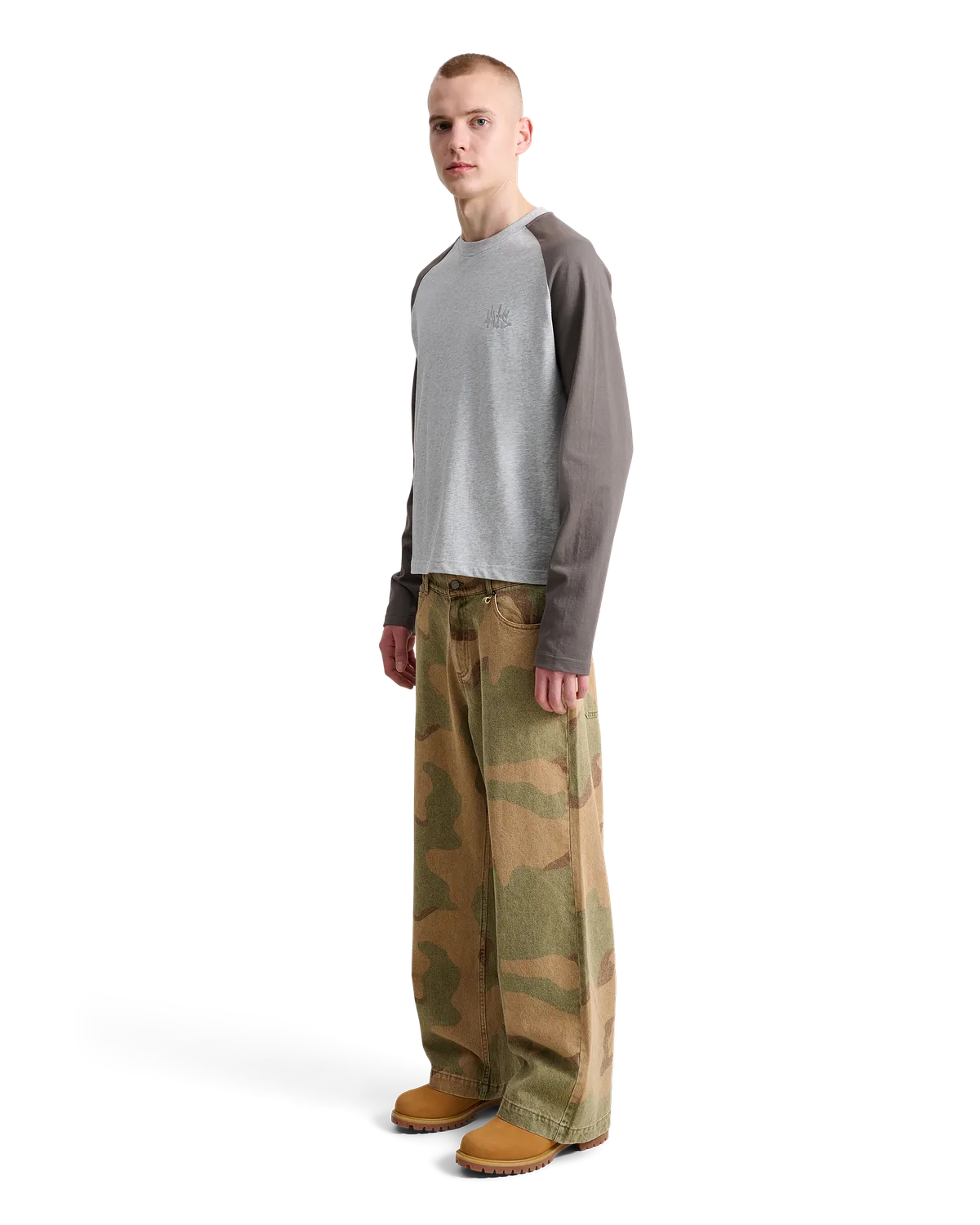 Alis Sol langærmet t-shirt grey melange bomuld