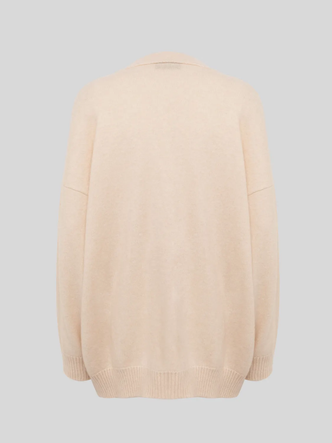 Laneus cashmere silk cardigan creme let