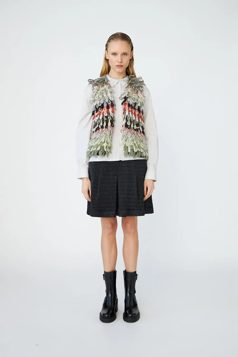 DAWN x DARE FONDA strikvest 993 wooden lodden mohair