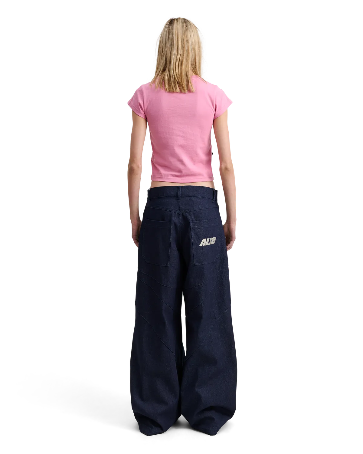 Alis Oliiey baby tee lyserød patch