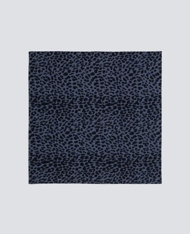 Aspesi Chambray tørklæde animalier bomuld