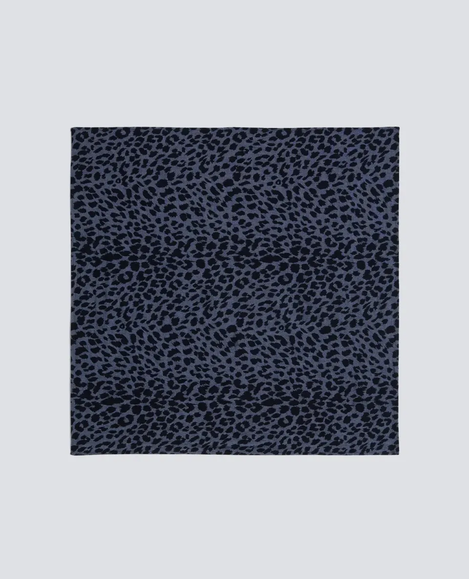 Aspesi Chambray tørklæde animalier bomuld