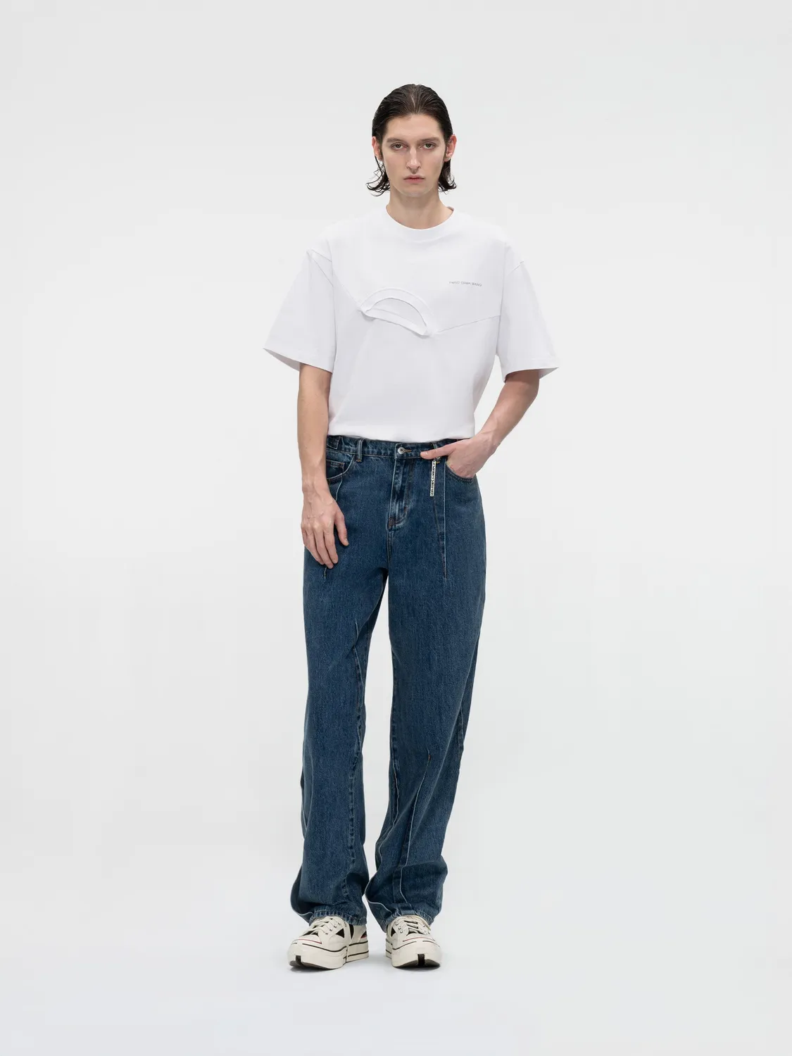 Feng Chen Wang wide leg jeans retro vask