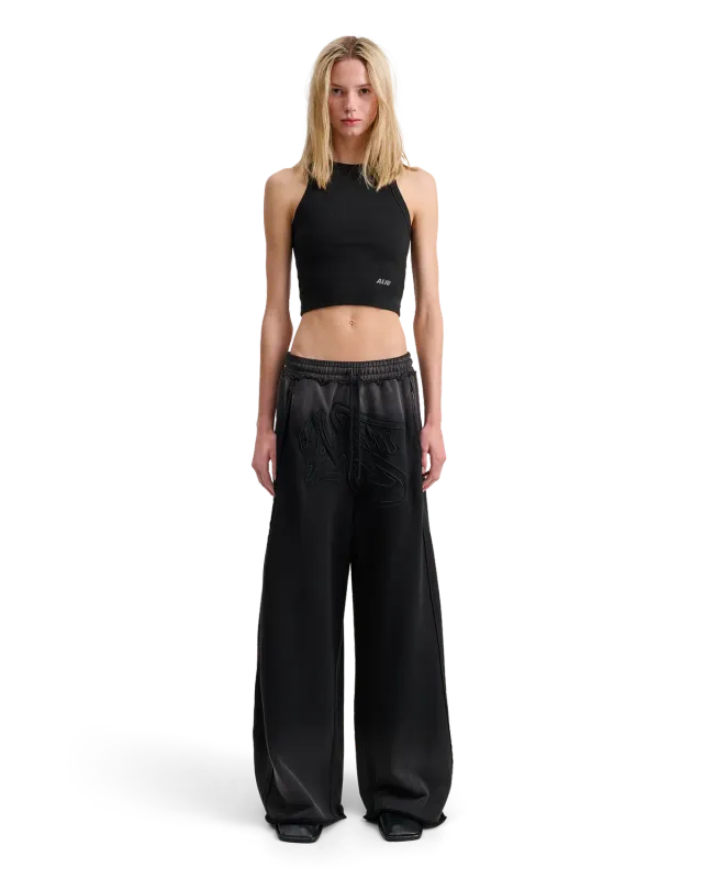 Alis Mikheil sweatpants faded black wide fit