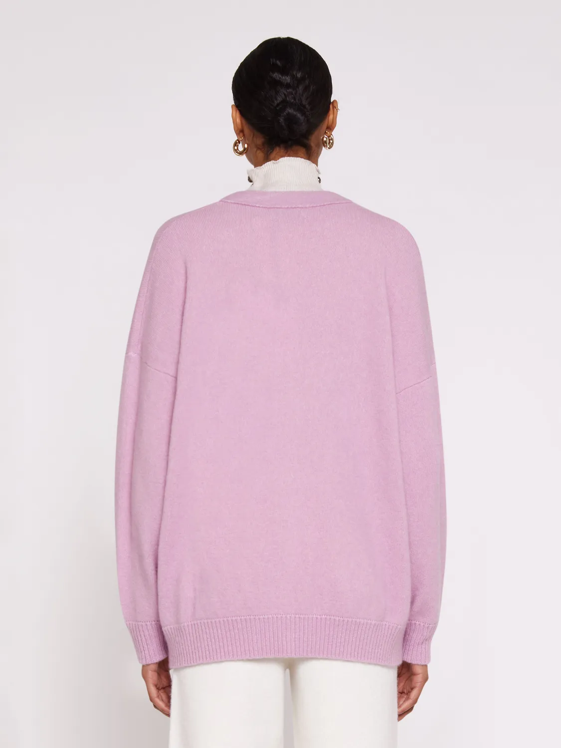 Laneus Lightweight Jacquard cardigan wisteria uld