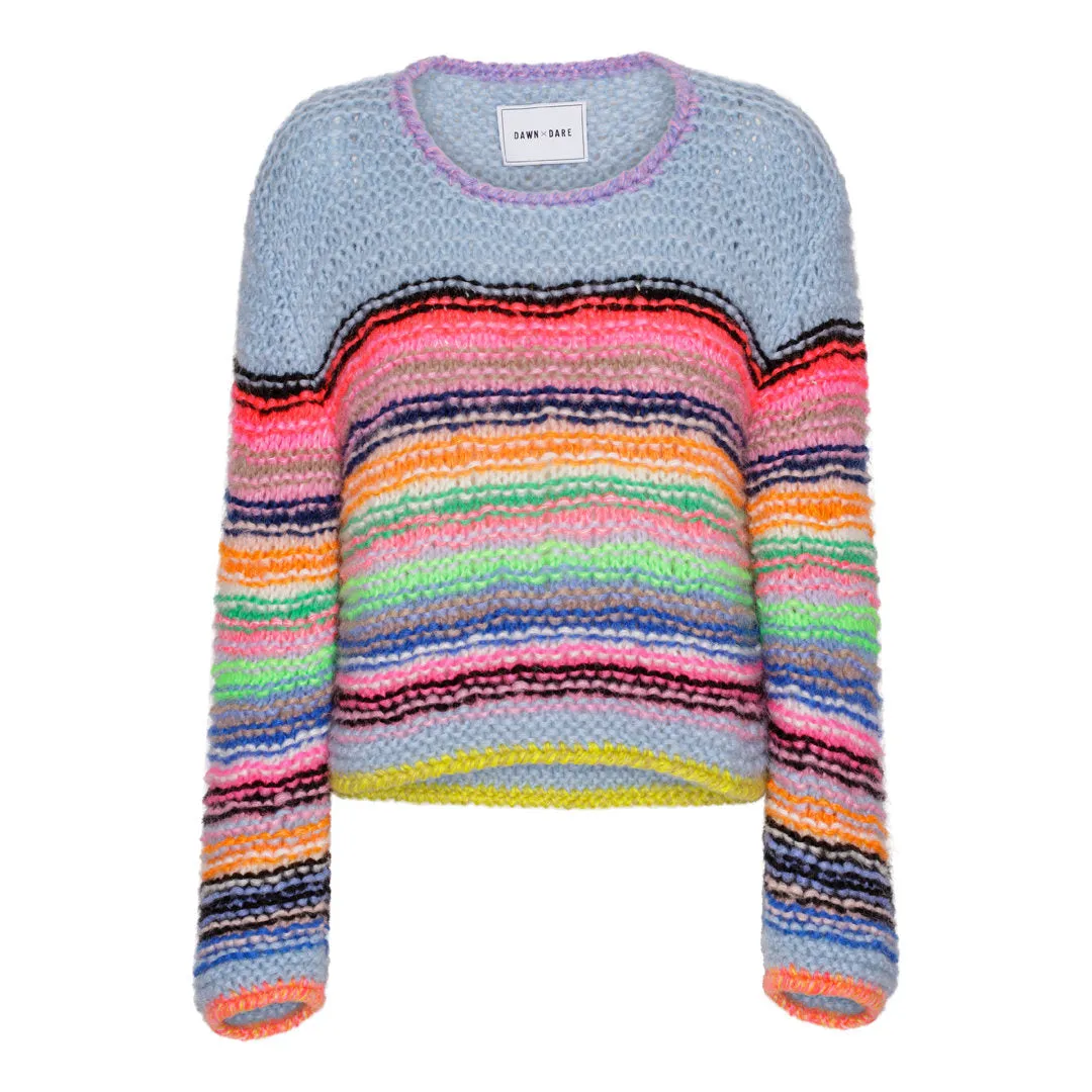 DAWNxDARE Sassie Stripe pullover 921 Ice Blue Multi
