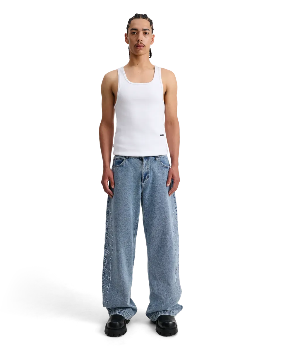 Alis Bam Wide Fit jeans lyseblå bomuld