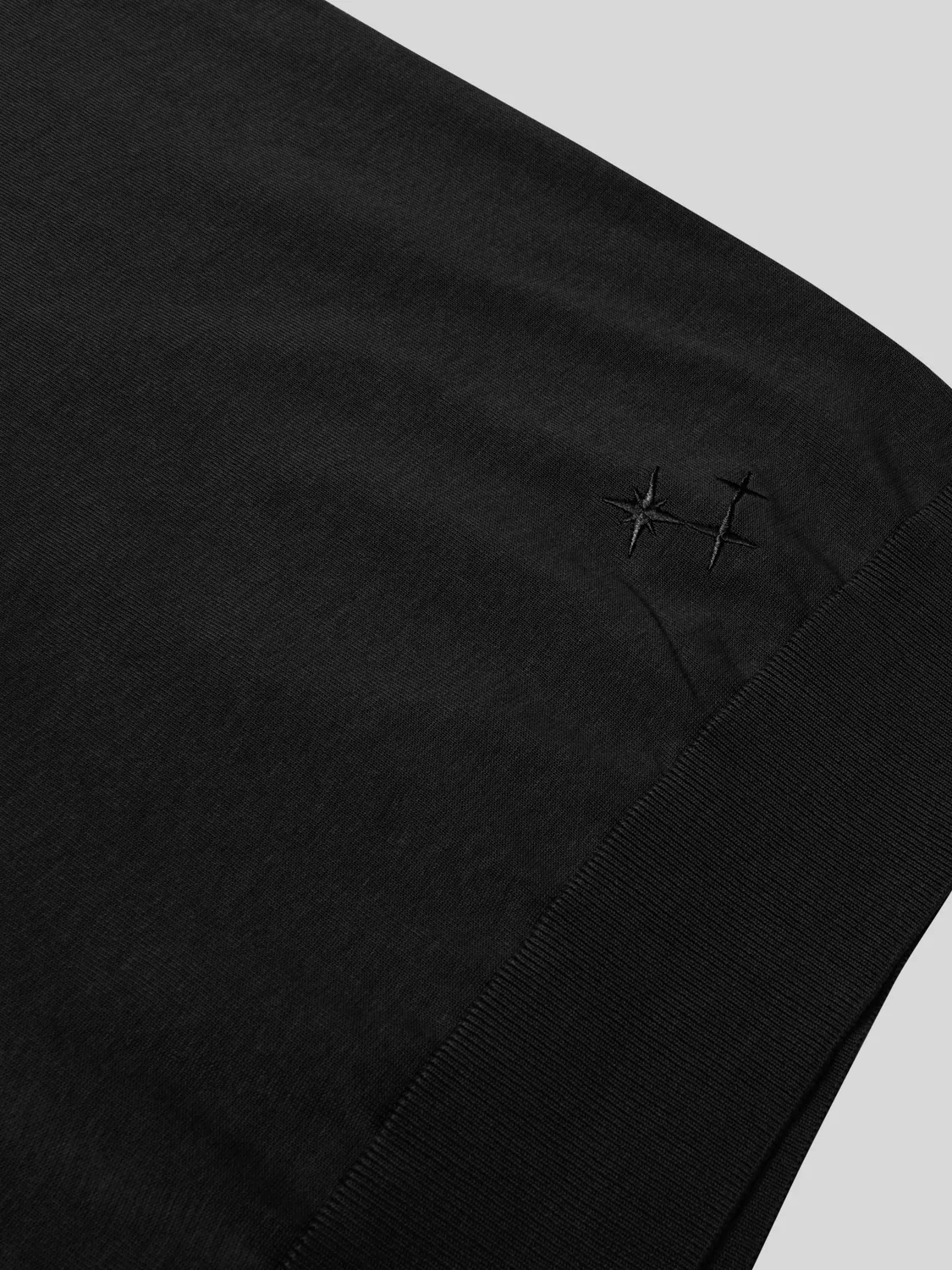 Laneus Knitted poloshirt sort bomuld