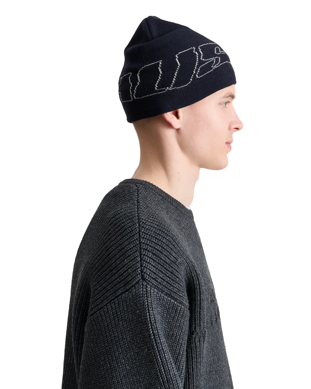 Alis Ecca hue Solid Black uldblanding