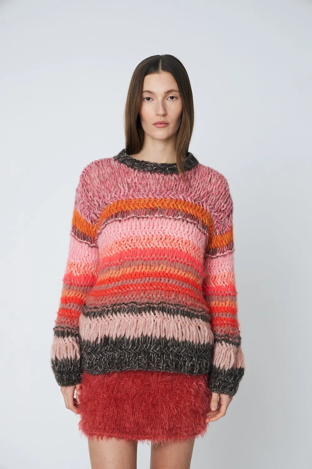 DAWNXDARE Genova pullover 220 Coral Pink mohair