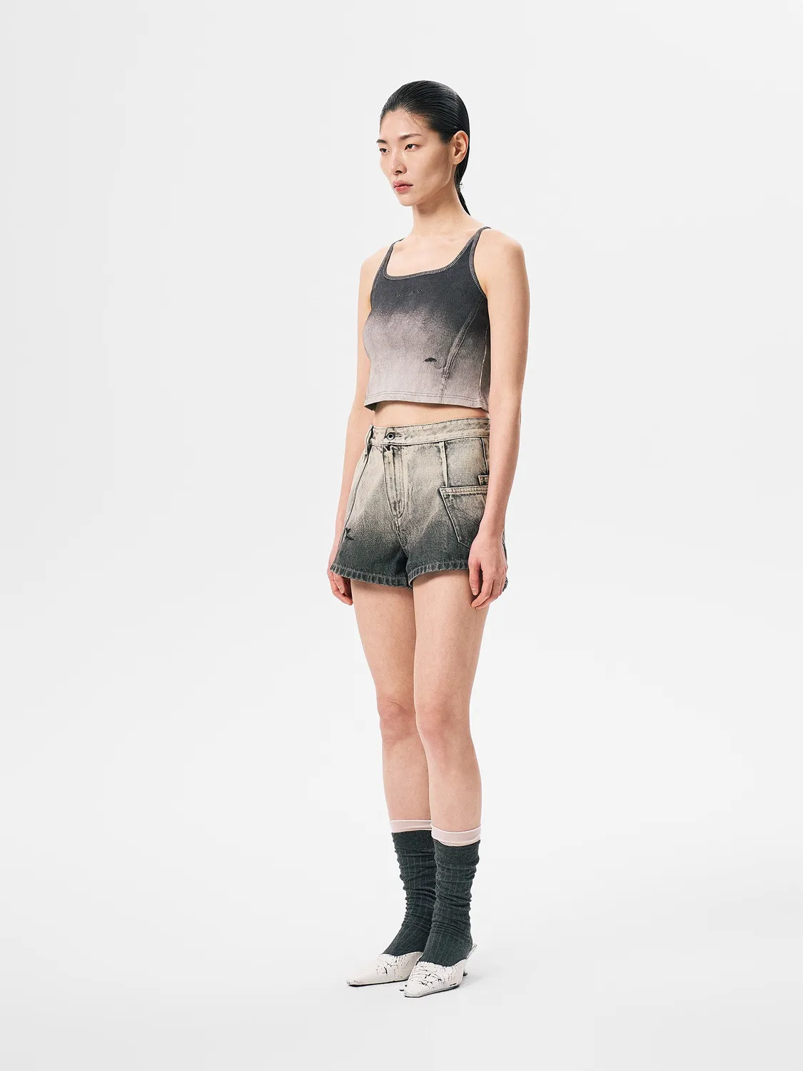 Feng Chen Wang Gradient Tank tanktop stretch grå