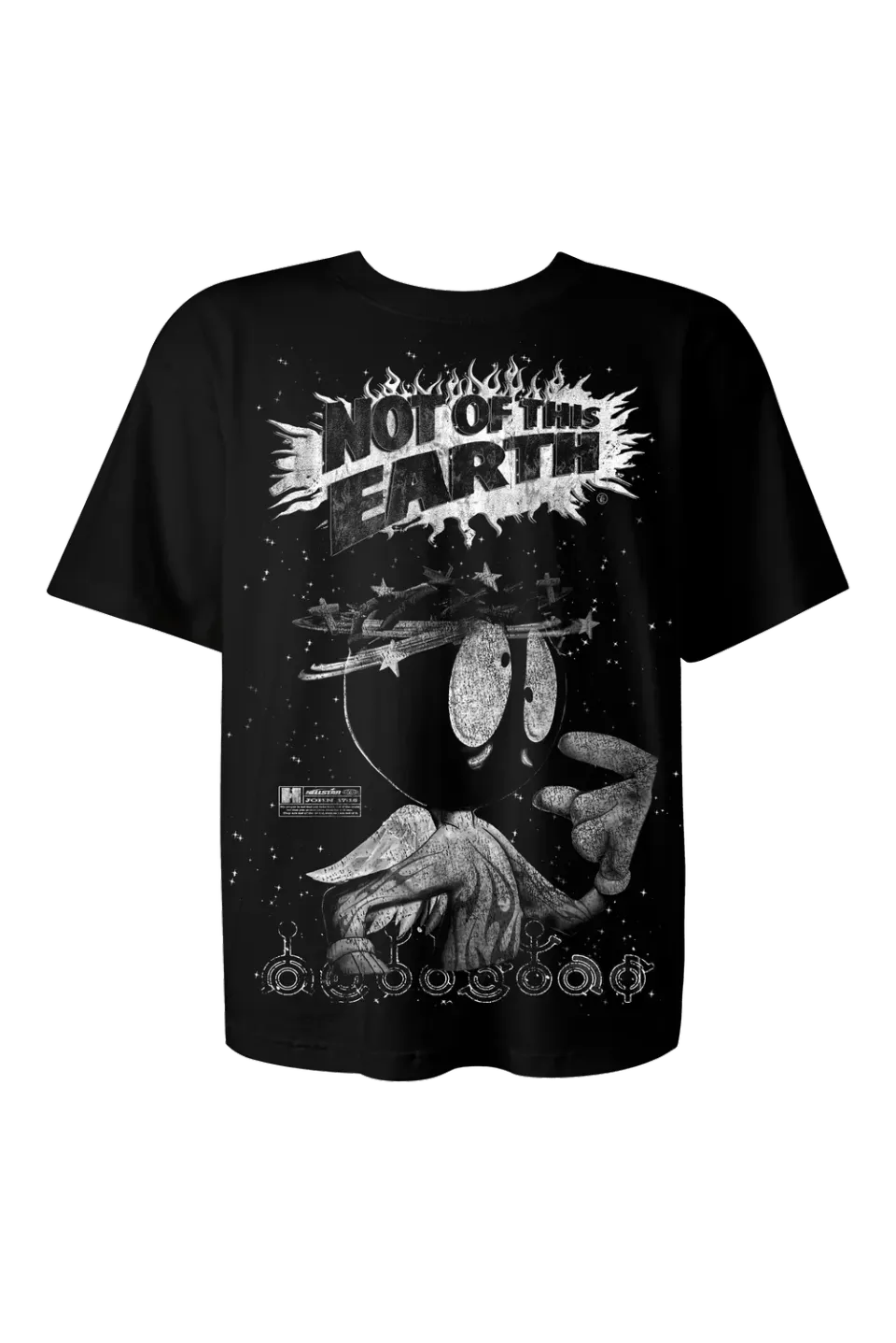 Hellstar Not of This Earth t-shirt sort graphic