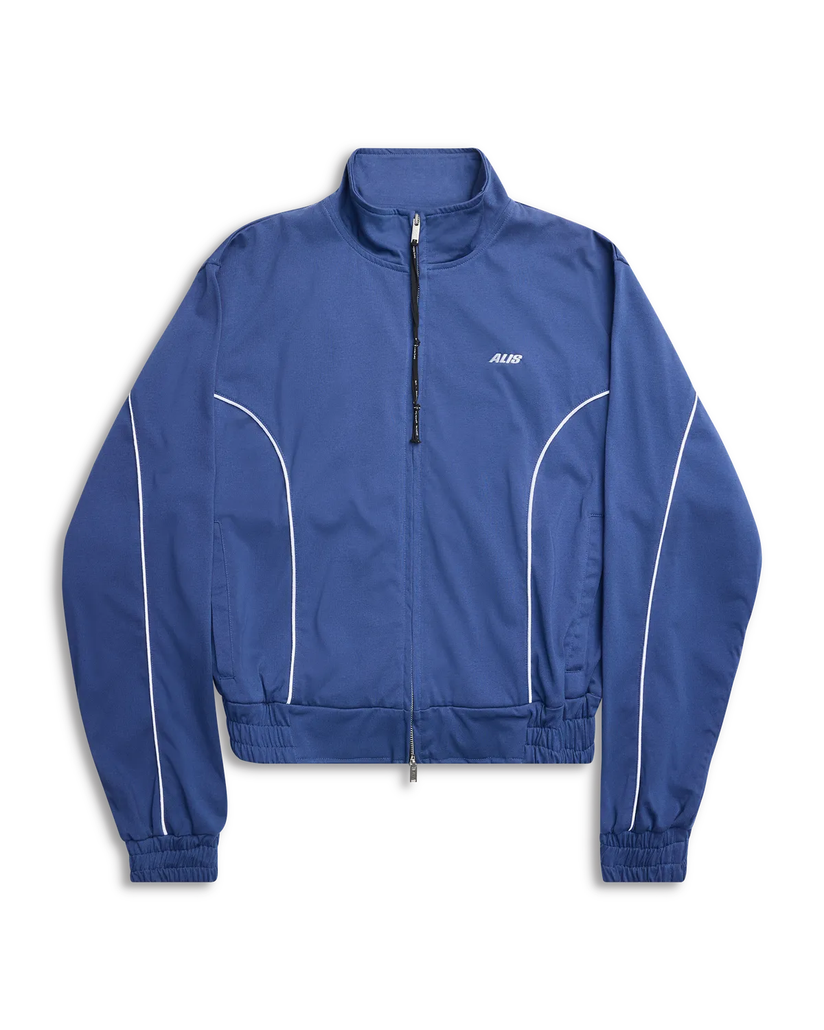 Alis Hristo track top Solid Blue cropped bomuld