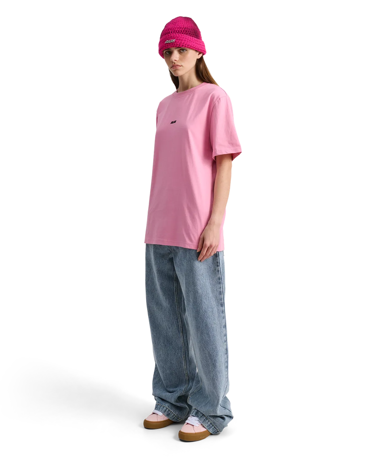 Alis Jeron cropped t-shirt lyserød bomuld