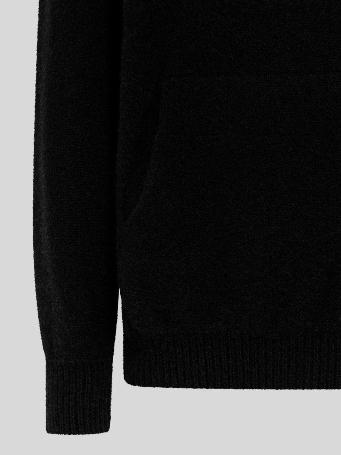 Laneus Cashmere Silk hoodie sort kashmir