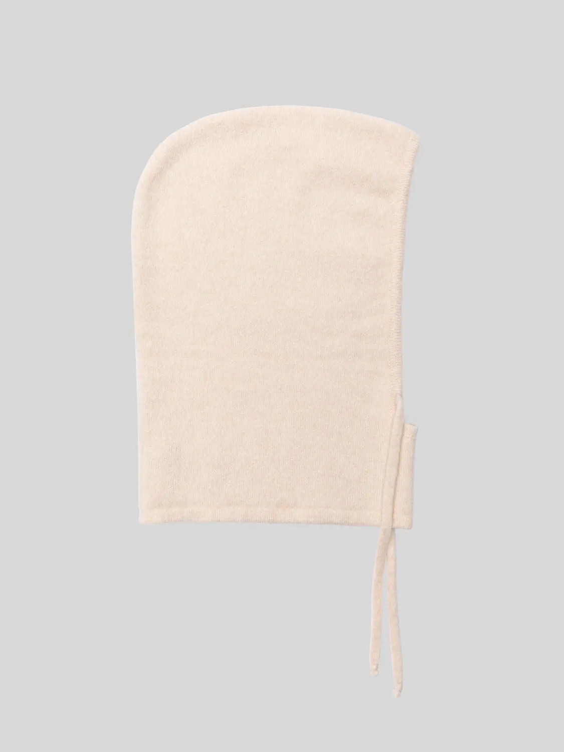 Laneus Knit Balaclava elefanthue cream cashmere silke