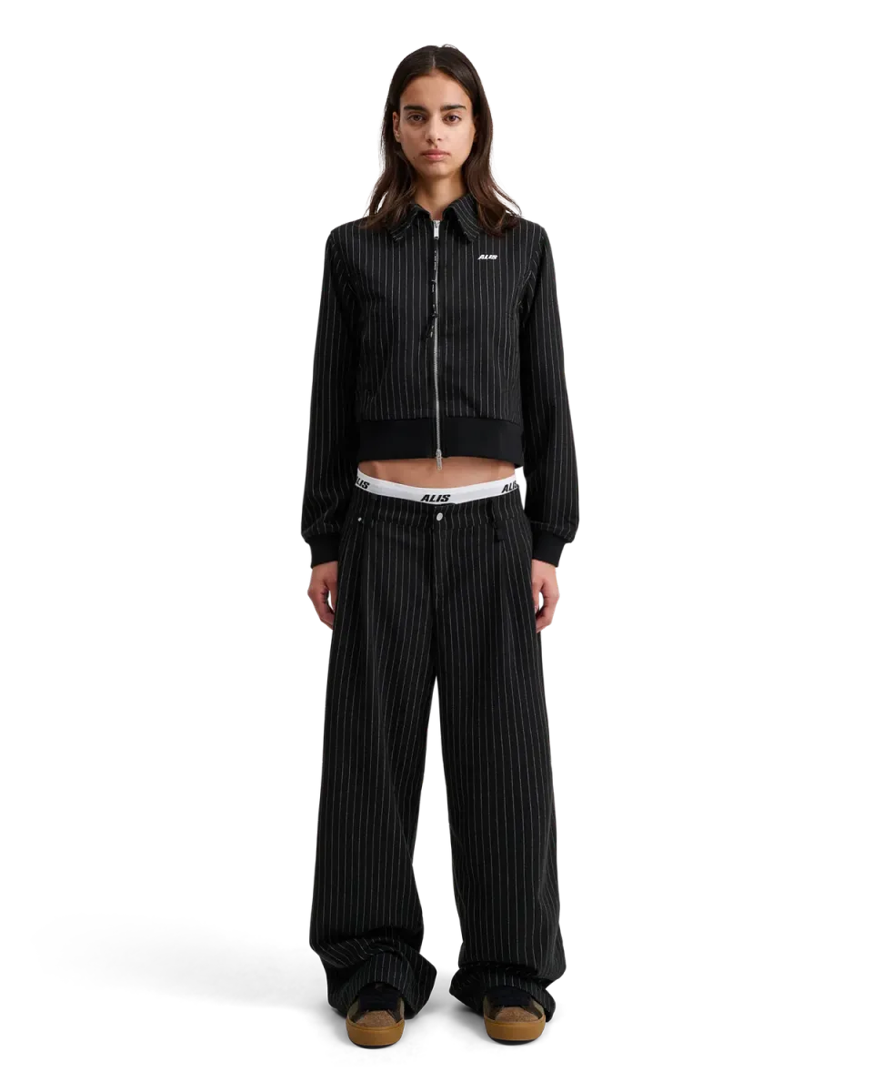 Alis Phylli chino bukser Black Pinstripe vide