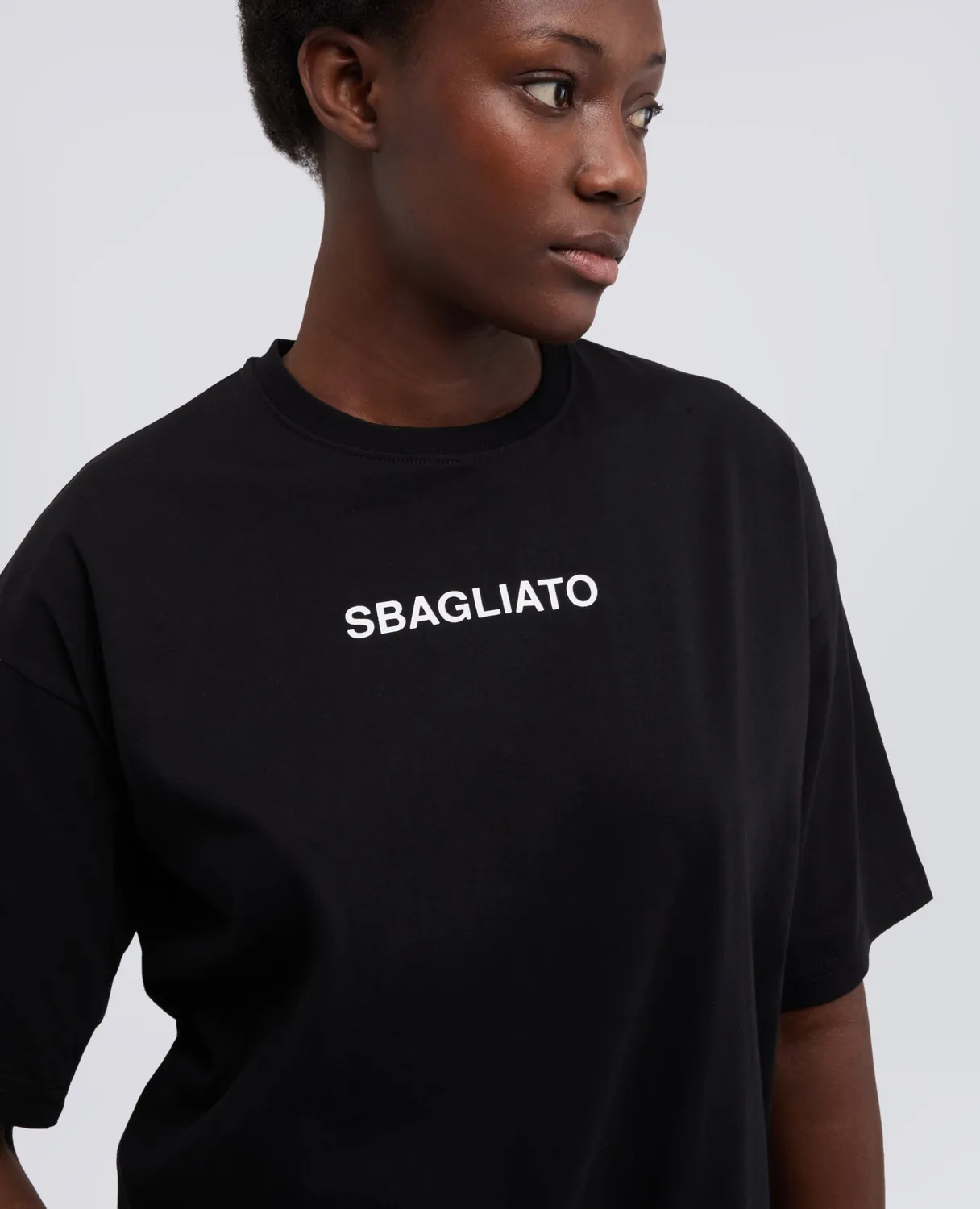 Aspesi Sbagliato T-shirt sort bomuld jersey
