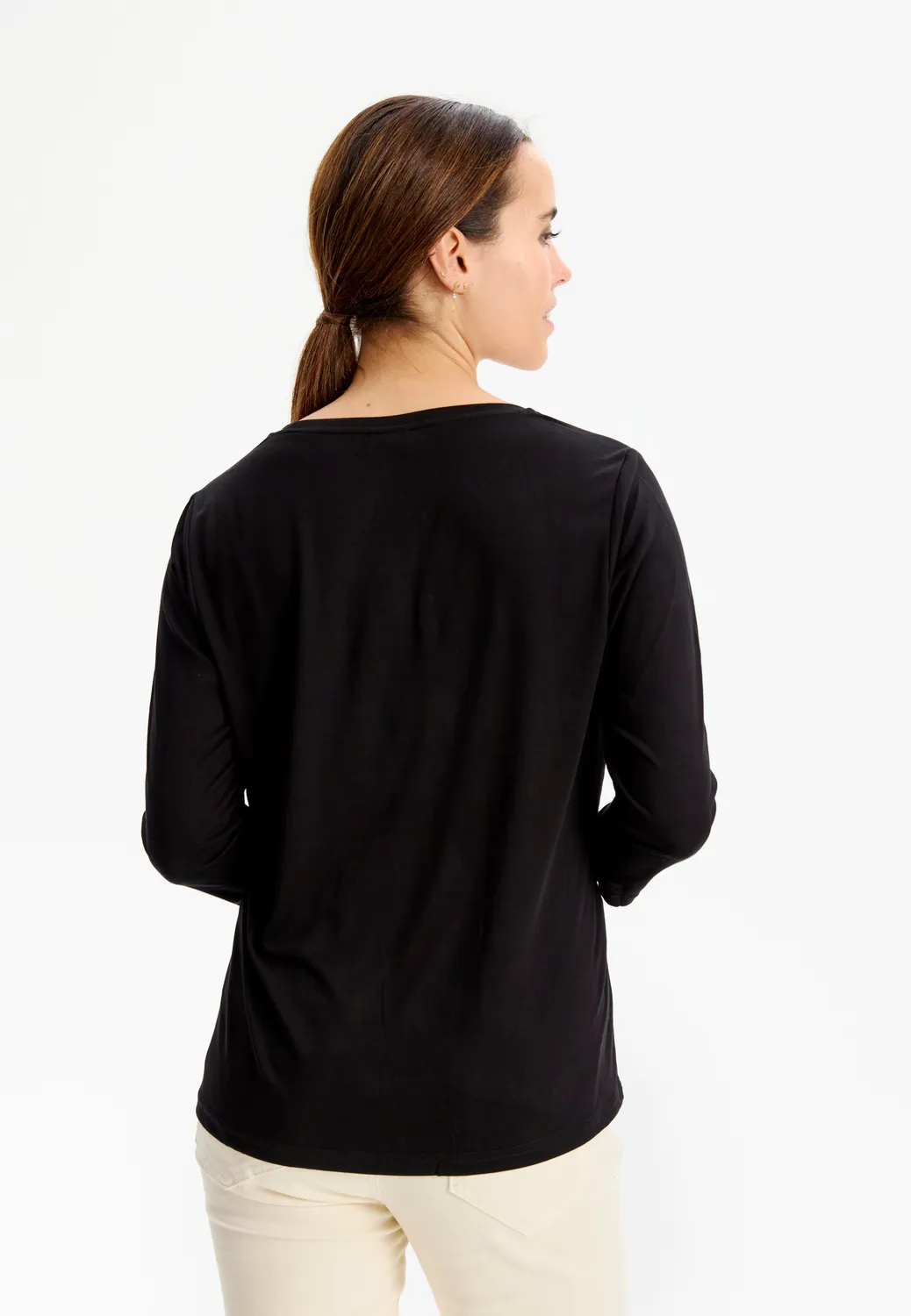 IN FRONT Nina t-shirt 3/4 ærmer modal