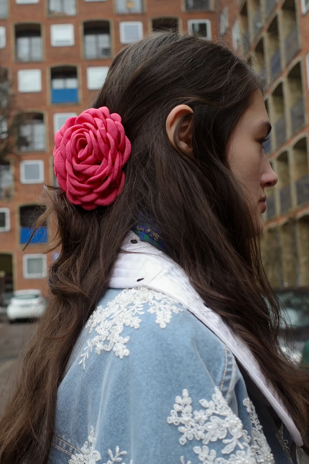 Caro Editions Rosie Hair Clip Coral hårklemme acetate