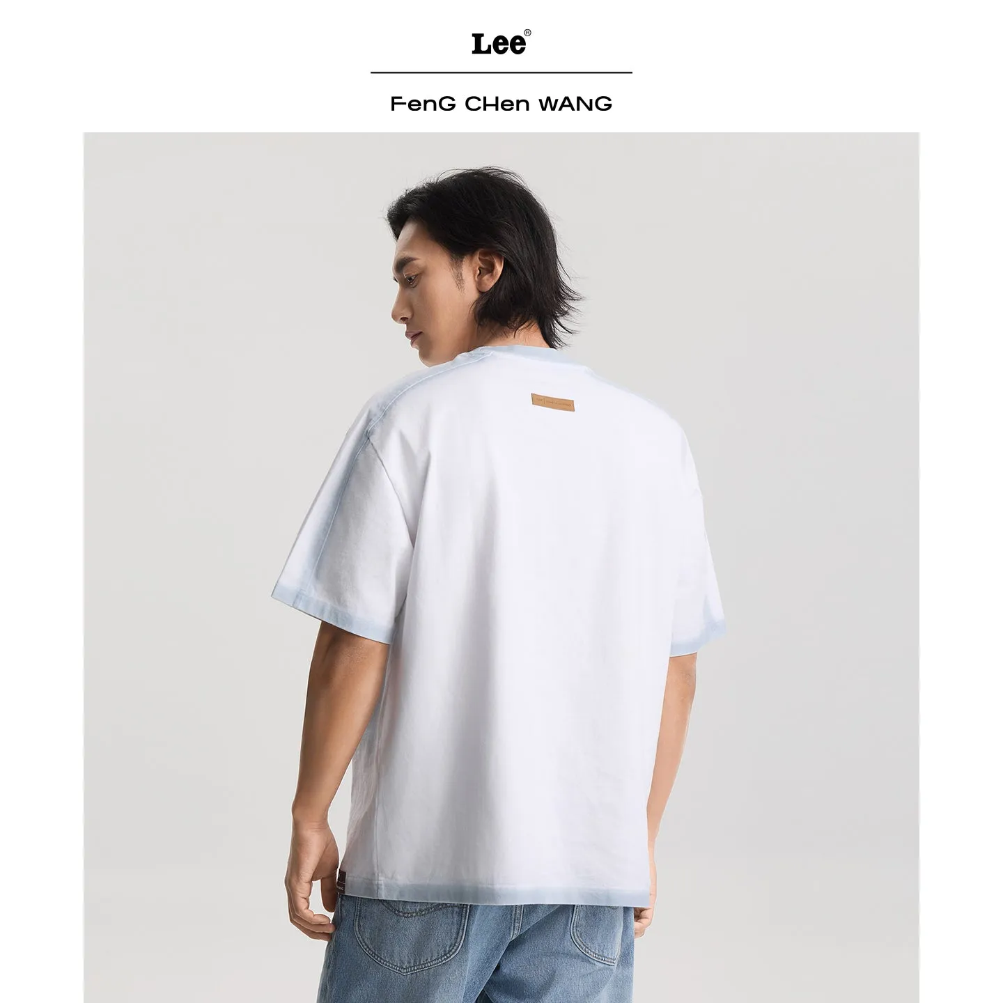 Feng Chen Wang Lee T-Shirt Oversized Lyseblå Mænd