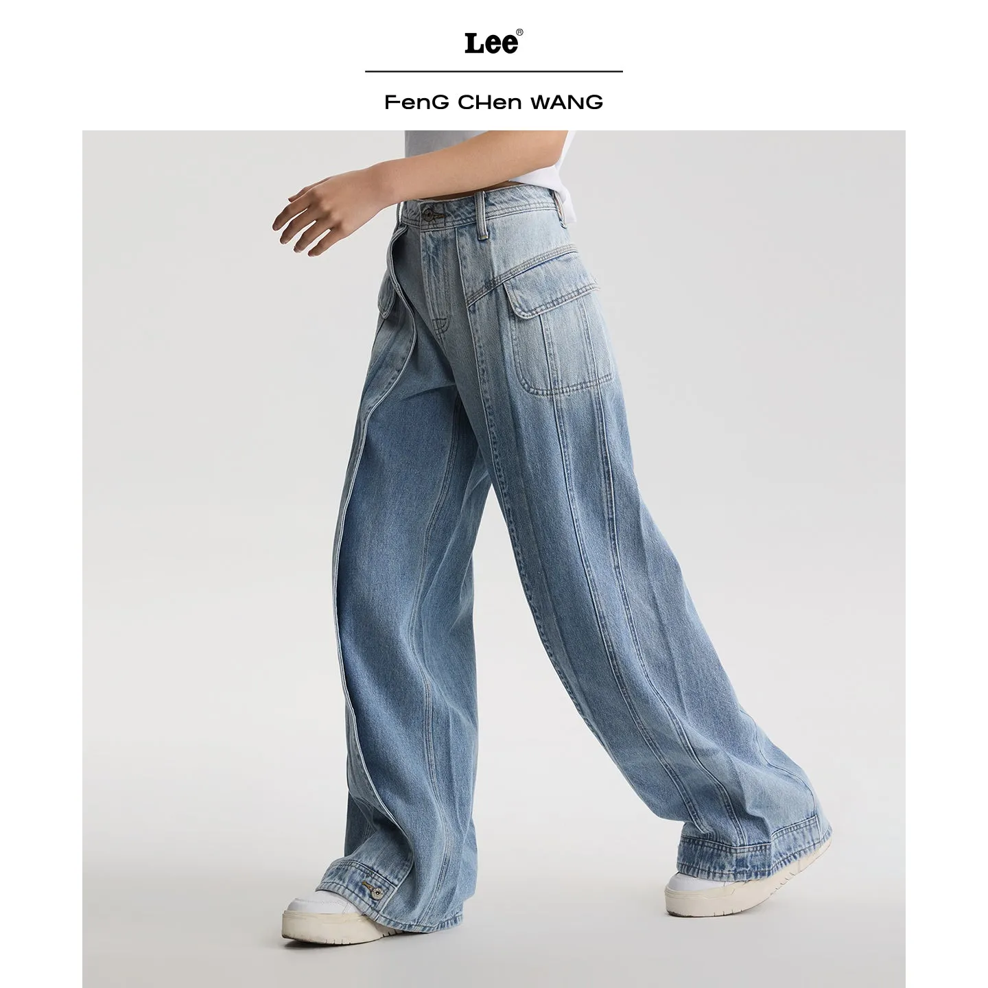 Feng Chen Wang Lee Wide Leg Jeans Lyseblå Kvinder