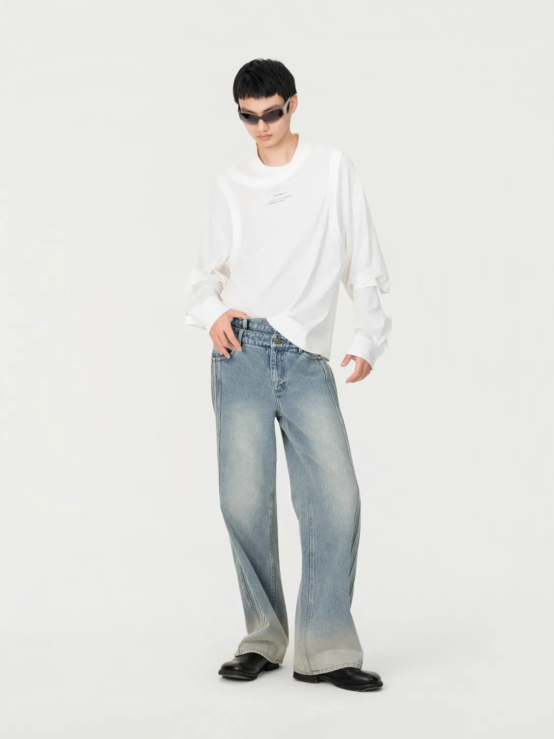 Feng Chen Wang 2 in 1 Long Sleeve t-shirt lagdelt