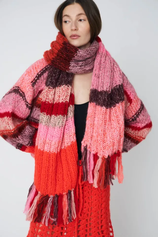 Dawn x Dare Scarf mohairtørklæde 335 Chili chunky