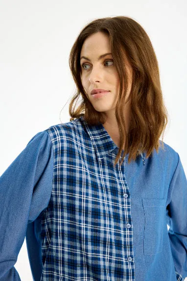 IN FRONT Cara skjorte denim oversize