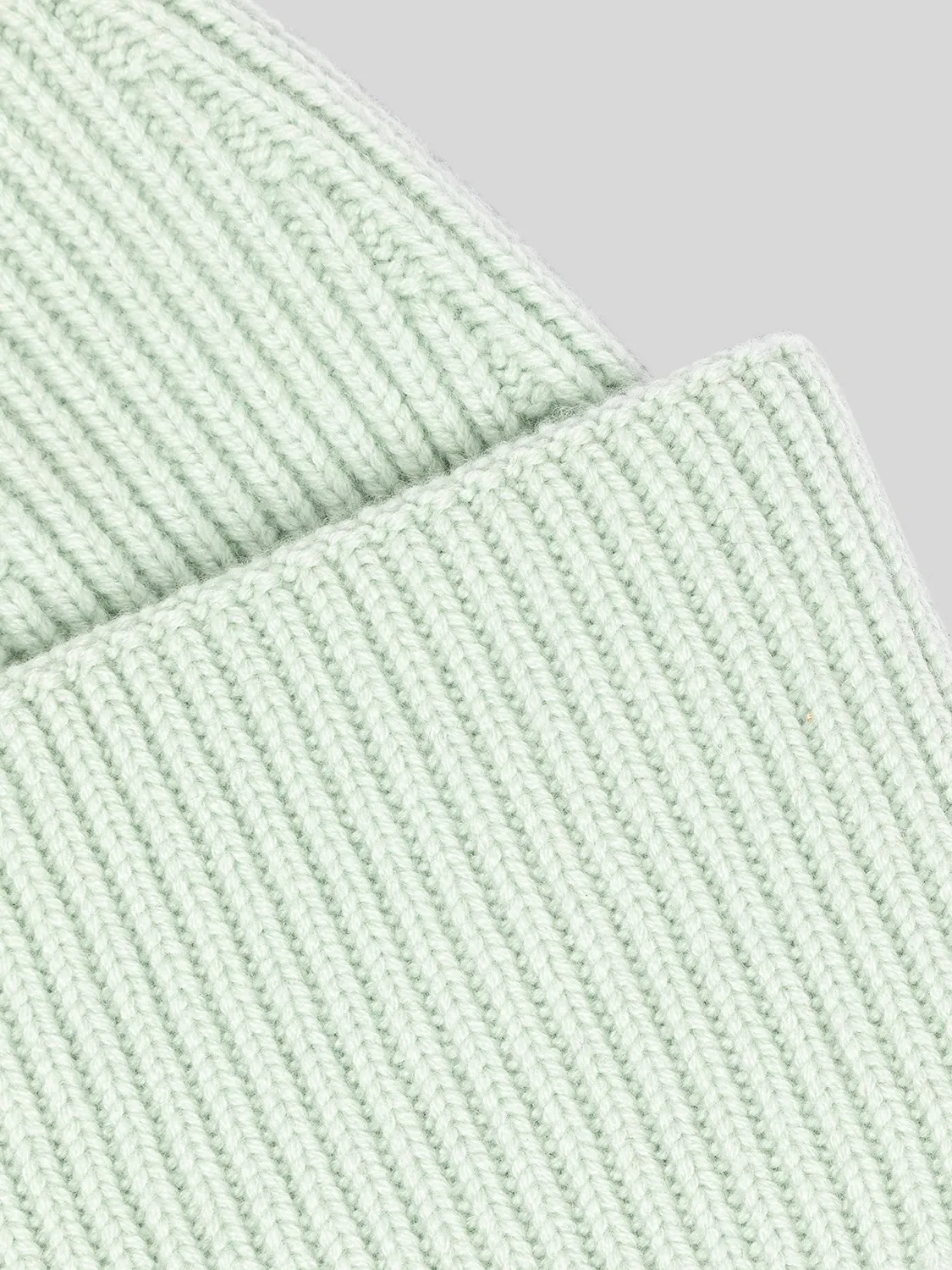 Laneus Cashmere Beanie hue salviegrøn kashmir