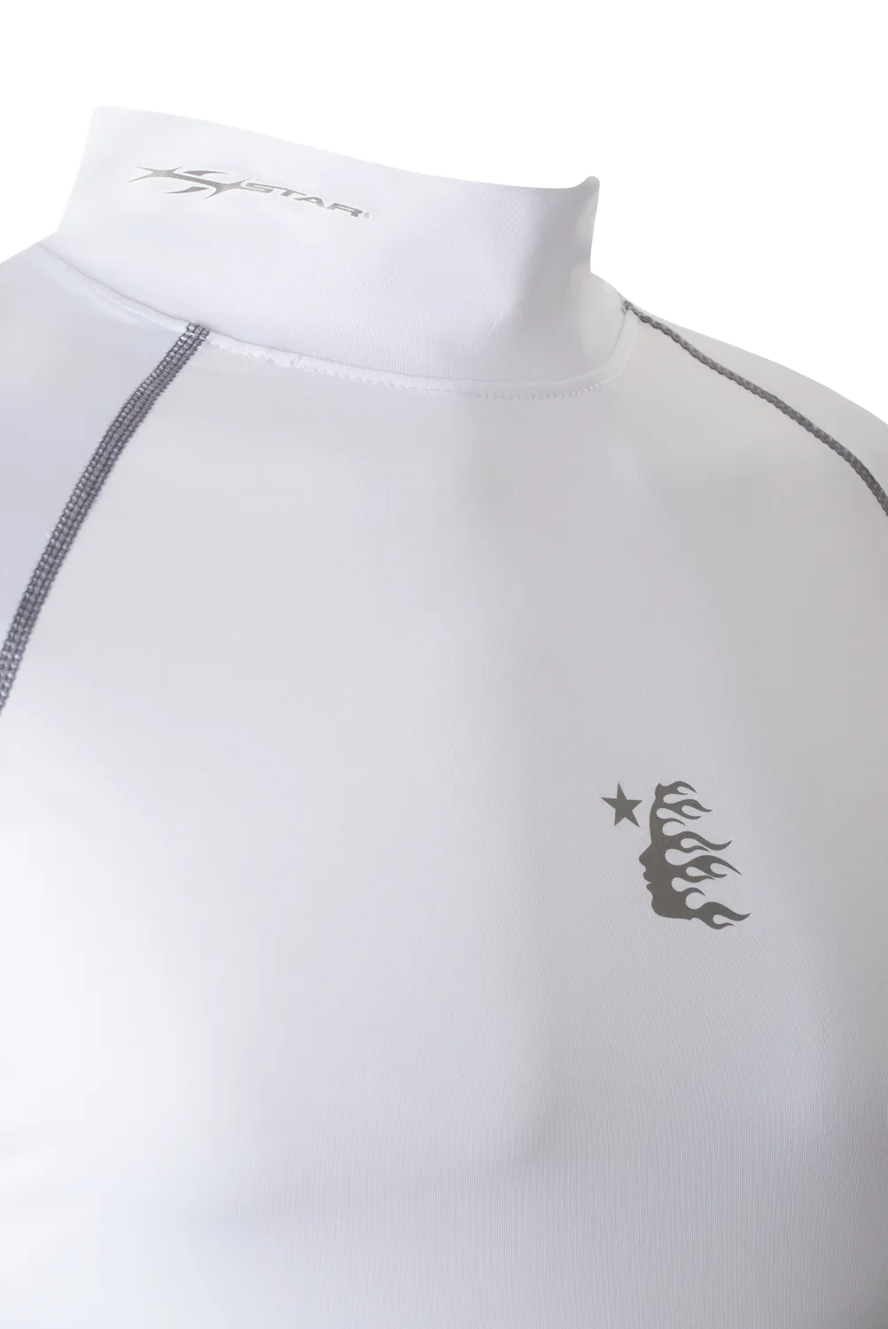 Hellstar Mockneck HSSPCO01 compression t-shirt hvid