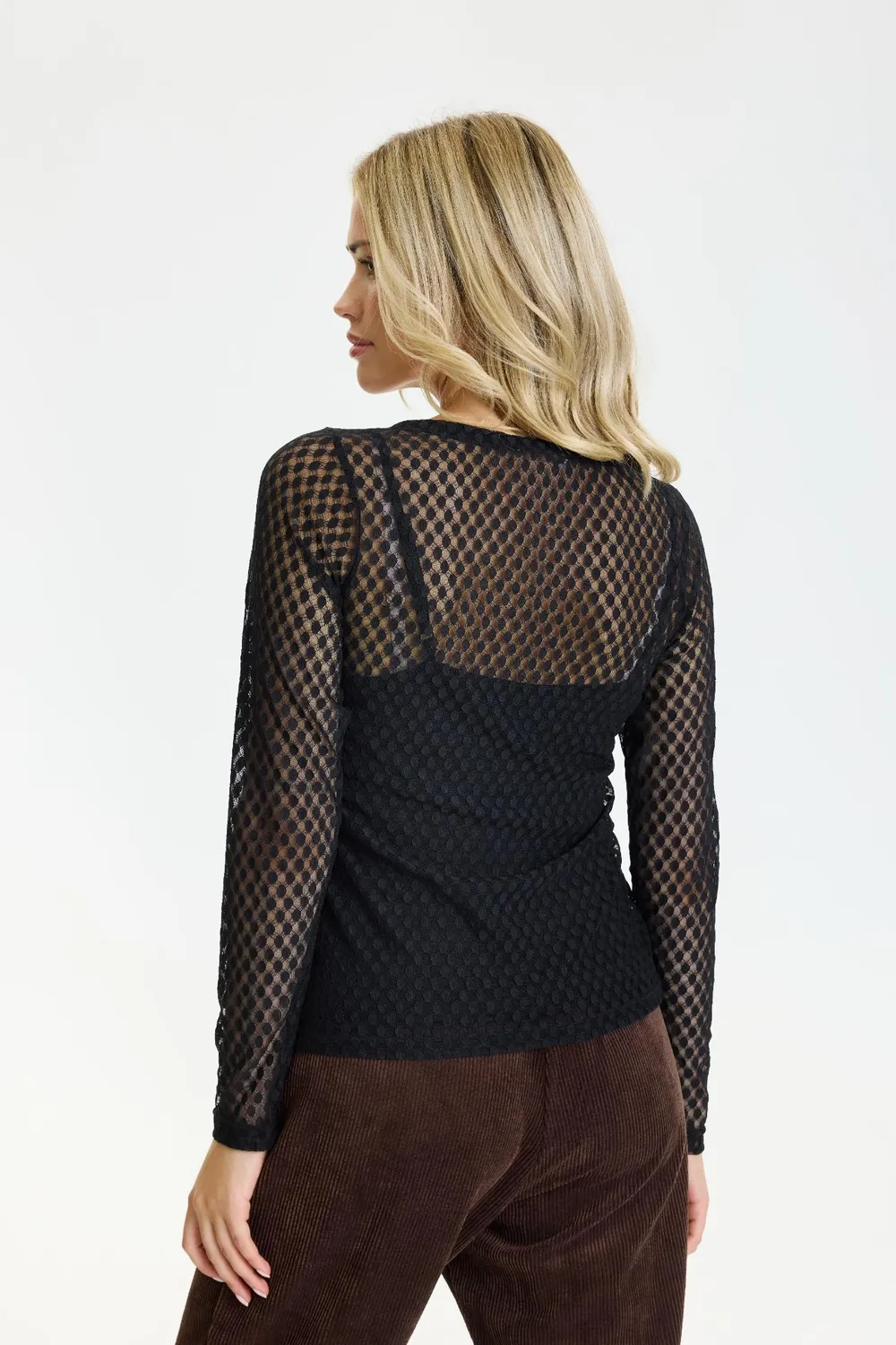 IN FRONT Jamina t-shirt transparent mesh