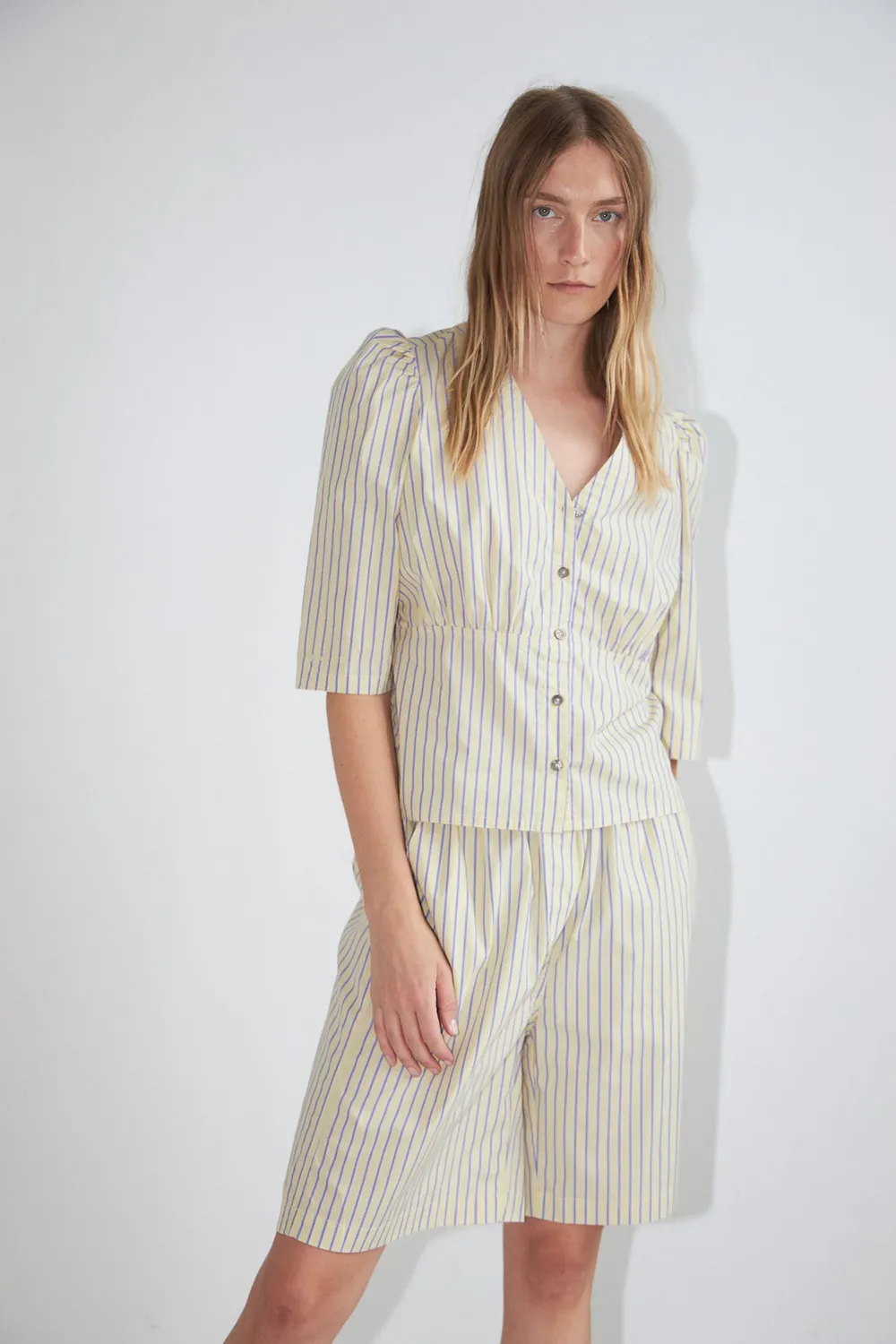 DAWNXDARE ADY 118 PALE YELLOW skjorte gul bomuld
